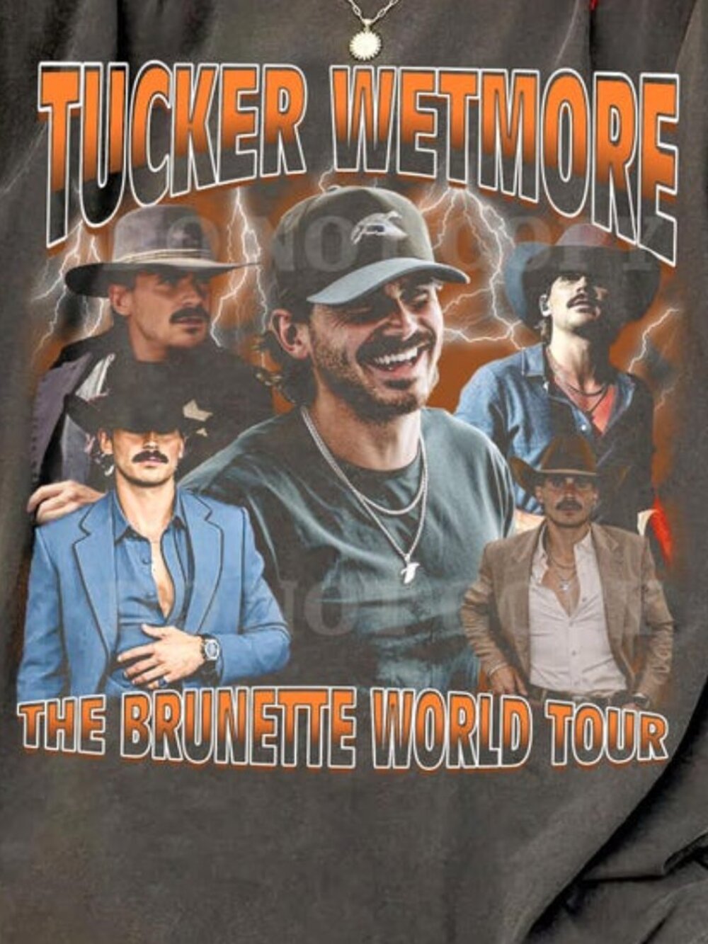 Tucker Wetmore The Brunette World Tour Graphic T-Shirt - Picture 2 of 4
